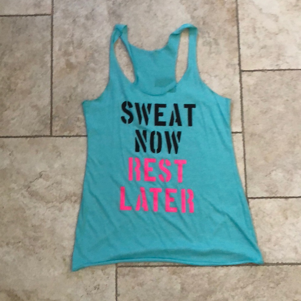 Sweat Now, Rest Later Tank Top Size MED